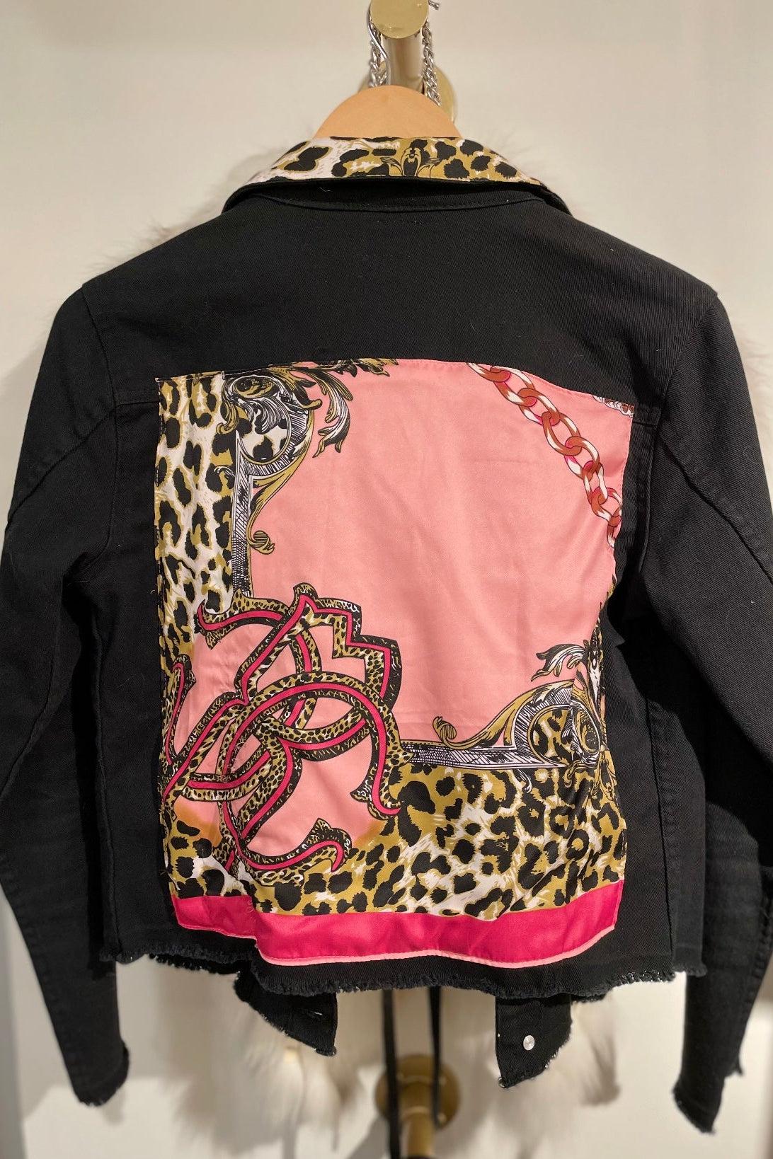 Black Denim Jacket with silk - Premium Top from Marina St. Barth - Just $345.00! Shop now at Marina St Barth