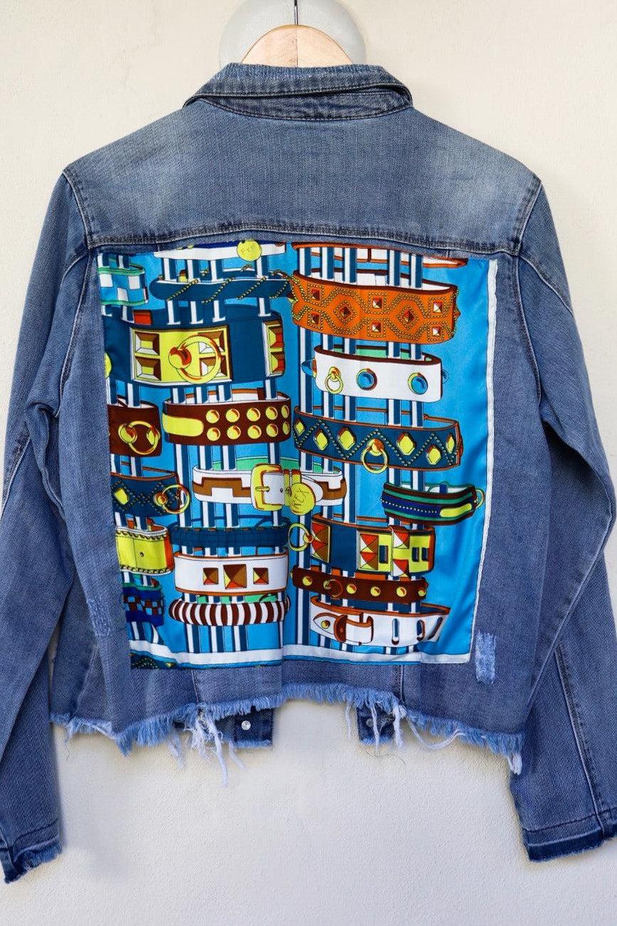 Light Denim Jacket with Silk - Premium Coats & Jackets from Marina St. Barth - Just $345.00! Shop now at Marina St Barth