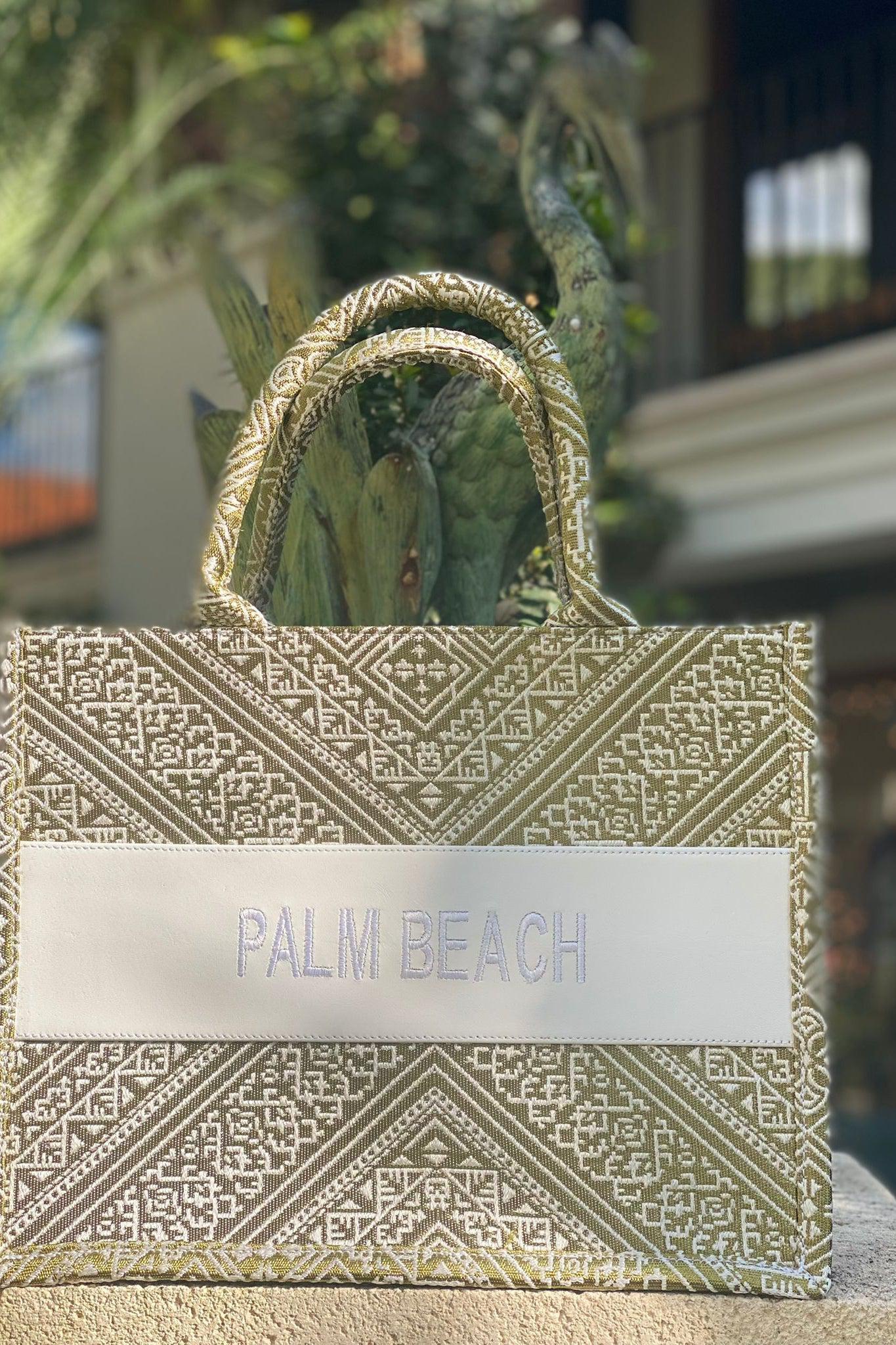 Small Tote CD Palm Beach - Premium Bag from Marwa - Just $350.00! Shop now at Marina St Barth
