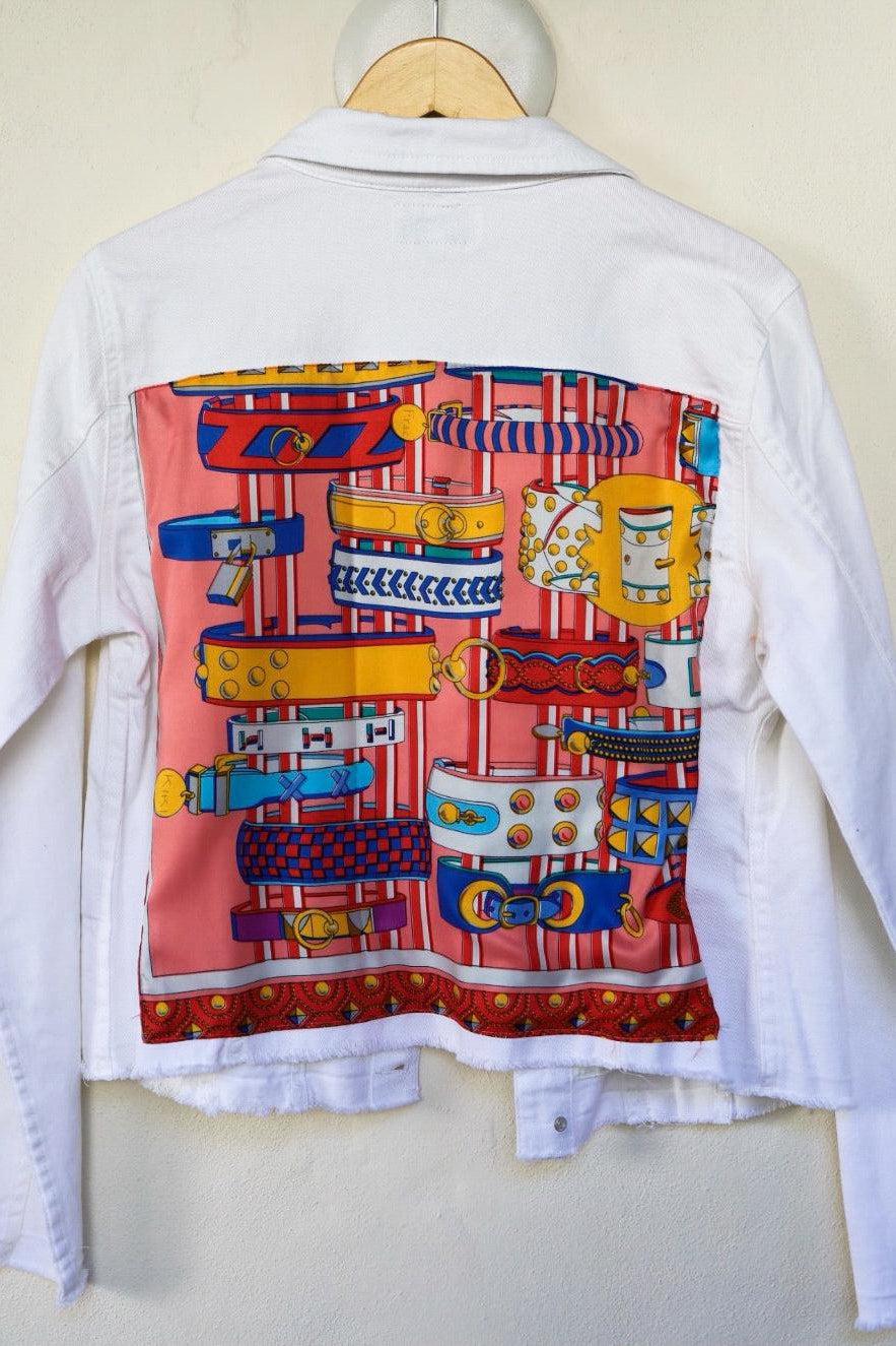 White Denim Jacket with Silk - Premium Coats & Jackets from Marina St. Barth - Just $345.00! Shop now at Marina St Barth
