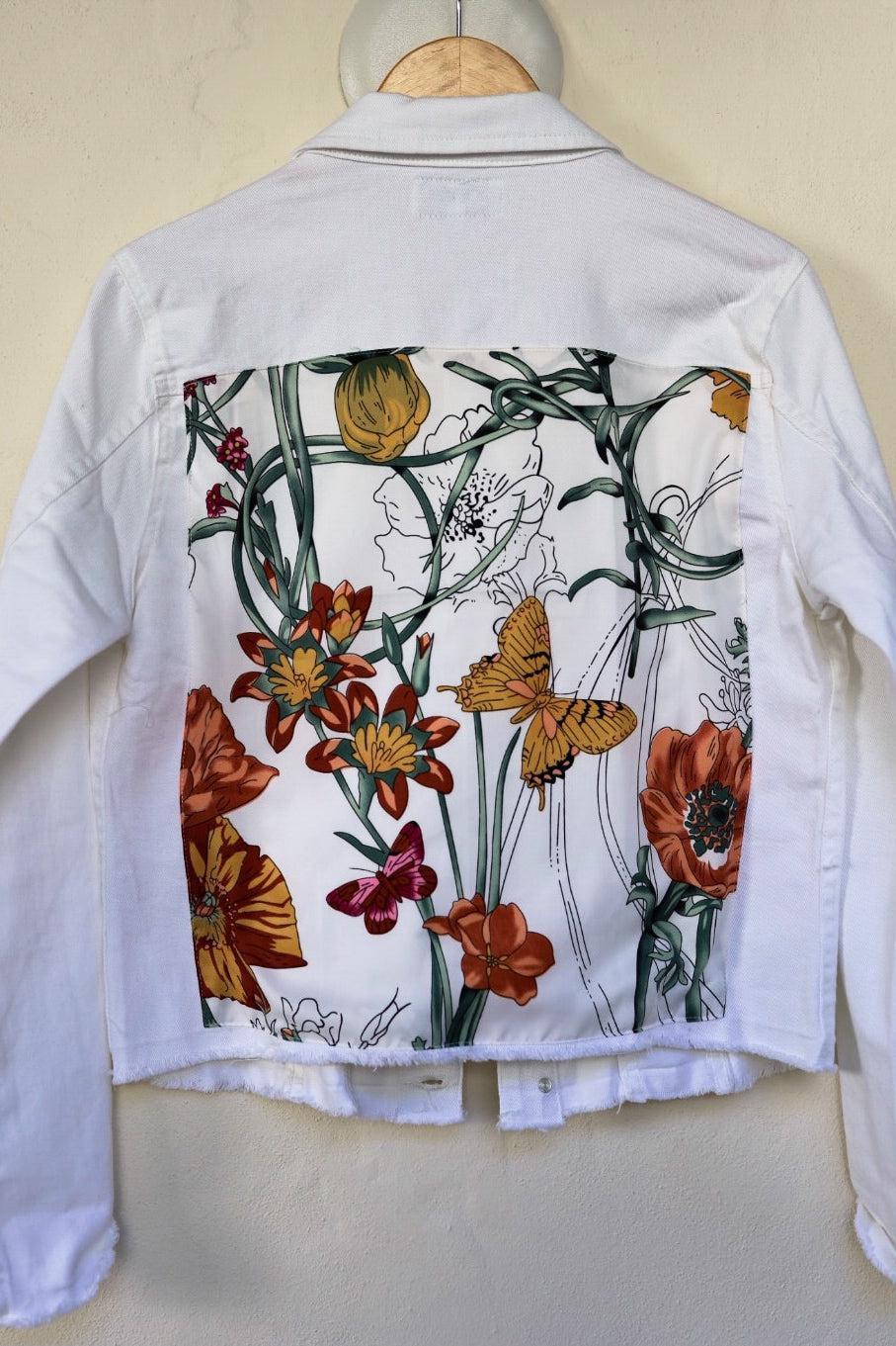 White Denim Jacket with Silk - Premium Coats & Jackets from Marina St. Barth - Just $345.00! Shop now at Marina St Barth