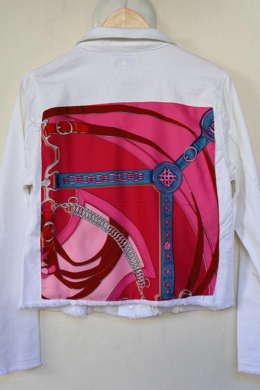 White Denim Jacket with Silk - Premium Coats & Jackets from Marina St. Barth - Just $345.00! Shop now at Marina St Barth