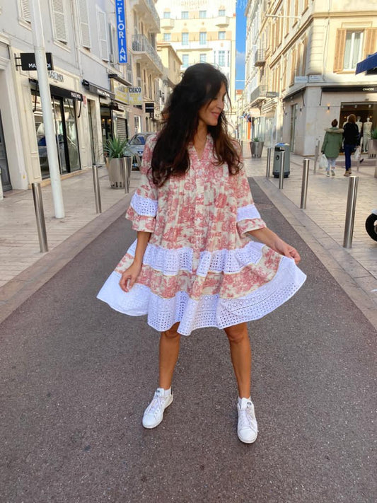 Monaco Toile De Jouy Dress - Premium Dresses from Marina St. Barth - Just $475! Shop now at Marina St Barth