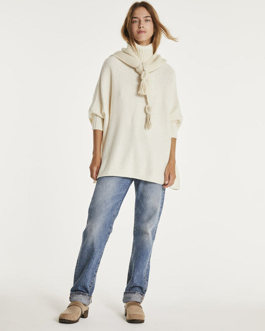 Kujten Ciara Oversized Cashmere Poncho With Collar - Premium  from Marina St Barth - Just $690! Shop now at Marina St Barth