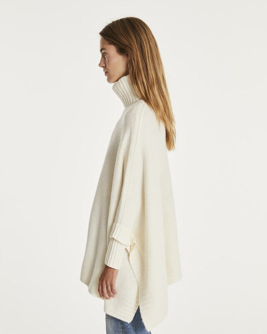 Kujten Ciara Oversized Cashmere Poncho With Collar - Premium  from Marina St Barth - Just $690! Shop now at Marina St Barth