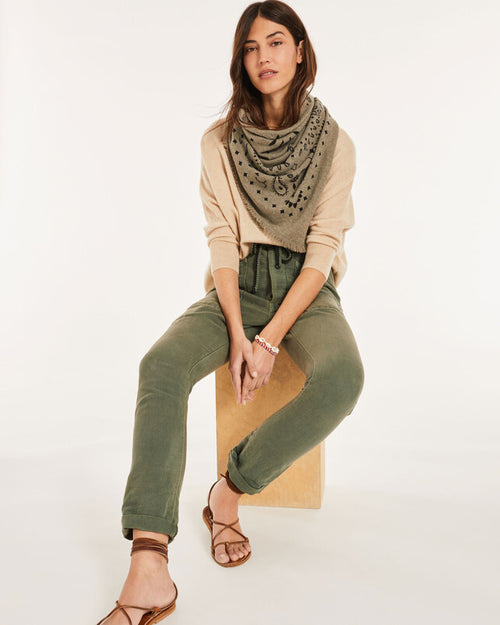 Kujten Minie Cashmere Oversized Sweater V neck 3/4 sleeve by Kujten from Marina St Barth