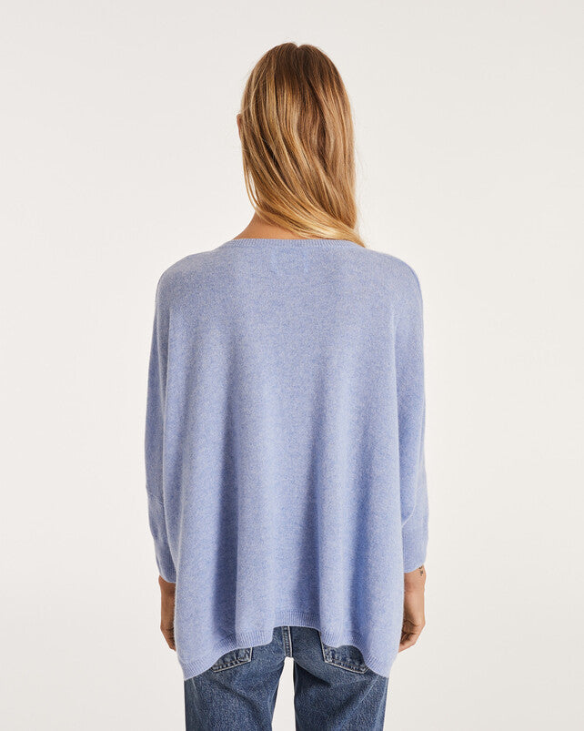 【THE MOZZ】Leta Cashmere V-Neck Long One Piece Kujten Minie Cashmere Oversized Sweater V Neck | Marina St Barth