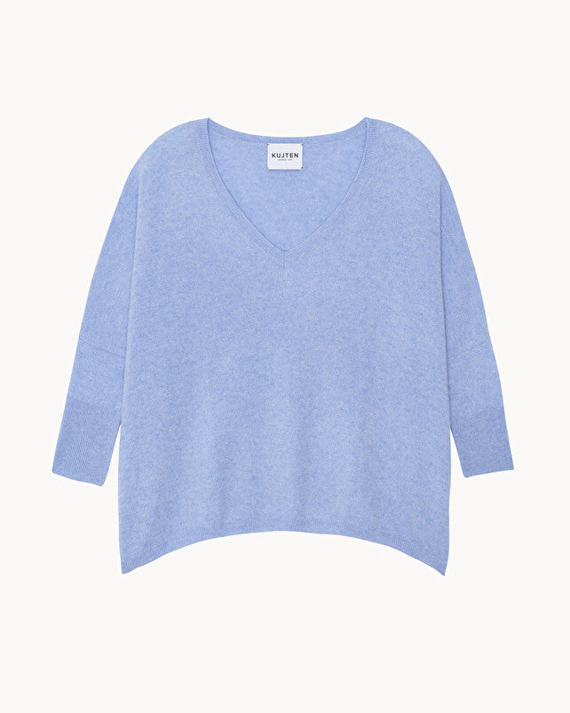 MIN - NANO × Alwayth - CASHMERE GUNTE Khaite - Sam Black Cashmere V-Neck Sweater | Mitchell Stores