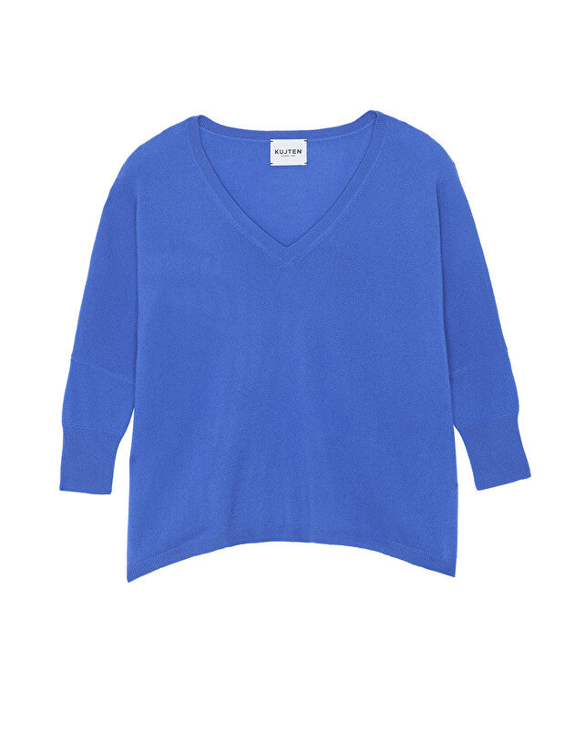 〈美品〉CABaN Border Cotton Cashmere Knit M Bi-material Caban in Wool and Cashmere BLACK Woman