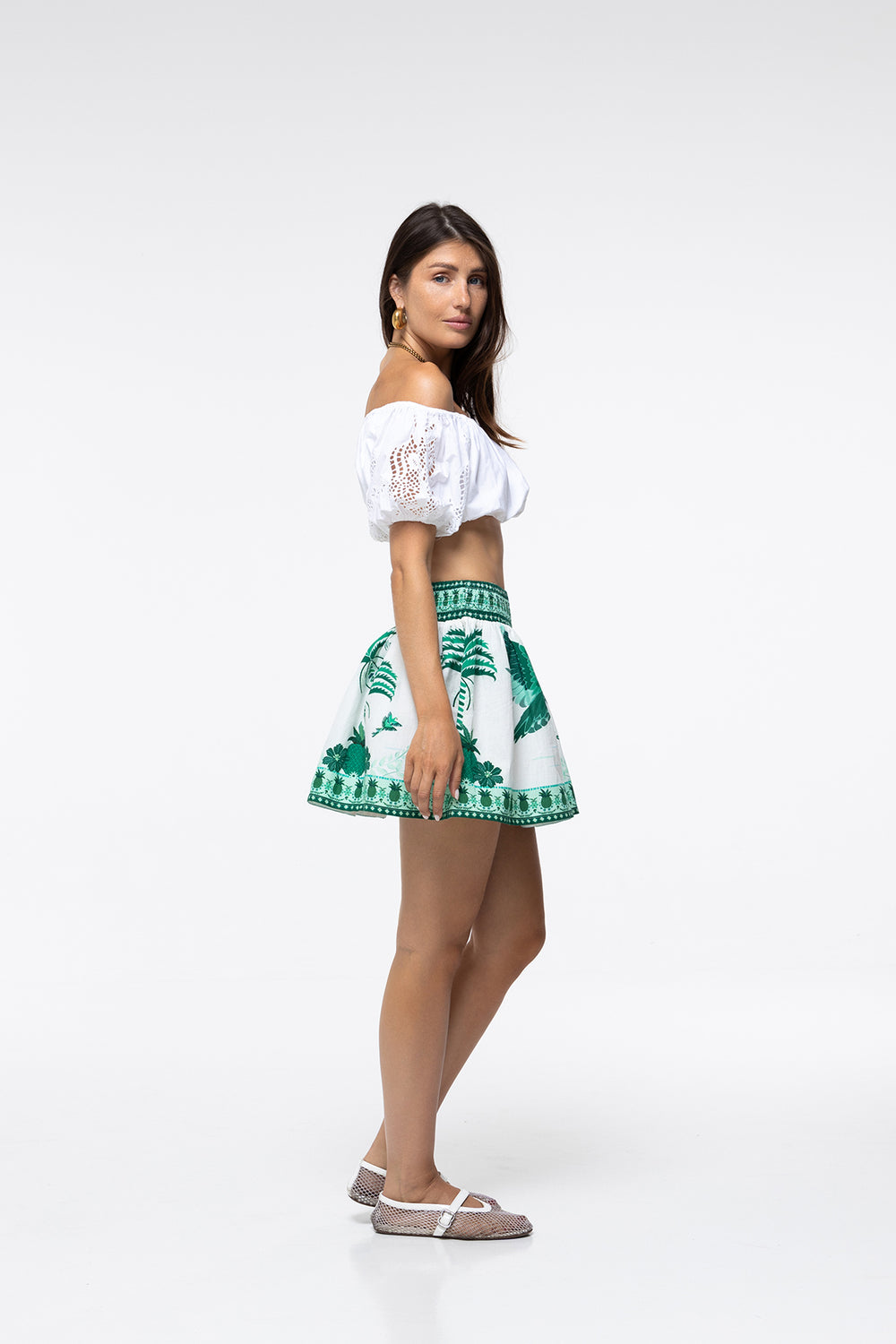 Pia Skirt Green Parrot