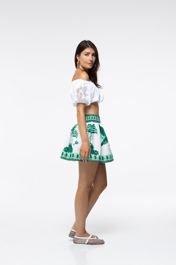 Pia Skirt Green Parrot