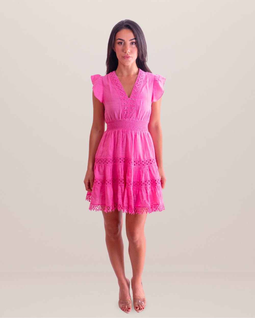 Ravello Linen Dress by Queen Moda from Marina St Barth