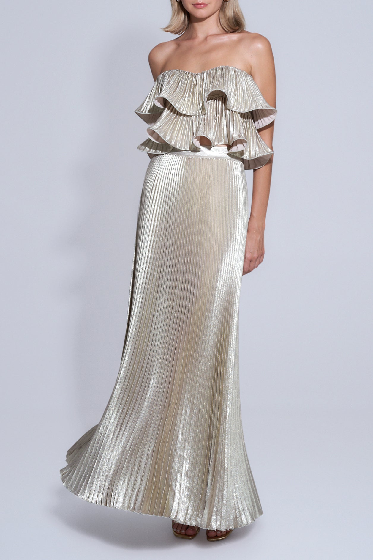 l'idee gold dress Gold L'Idee Black Tie Gown by L'idee