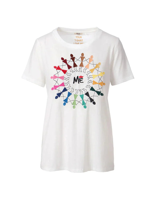 Me 369 Willow Ring Embroidered Tee Shirt - Premium Tee Shirt from Marina St Barth - Just $130! Shop now at Marina St Barth