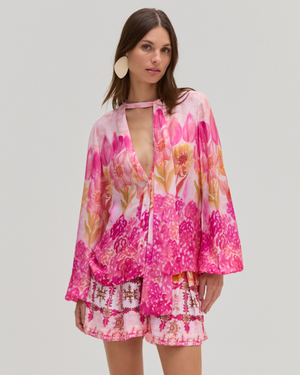 Sintra Flower Shirt - Premium  from Marina St Barth - Just $395! Shop now at Marina St Barth