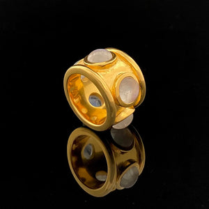 Tay Aquamarine Set Guinevere Ring by Tay from Marina St Barth