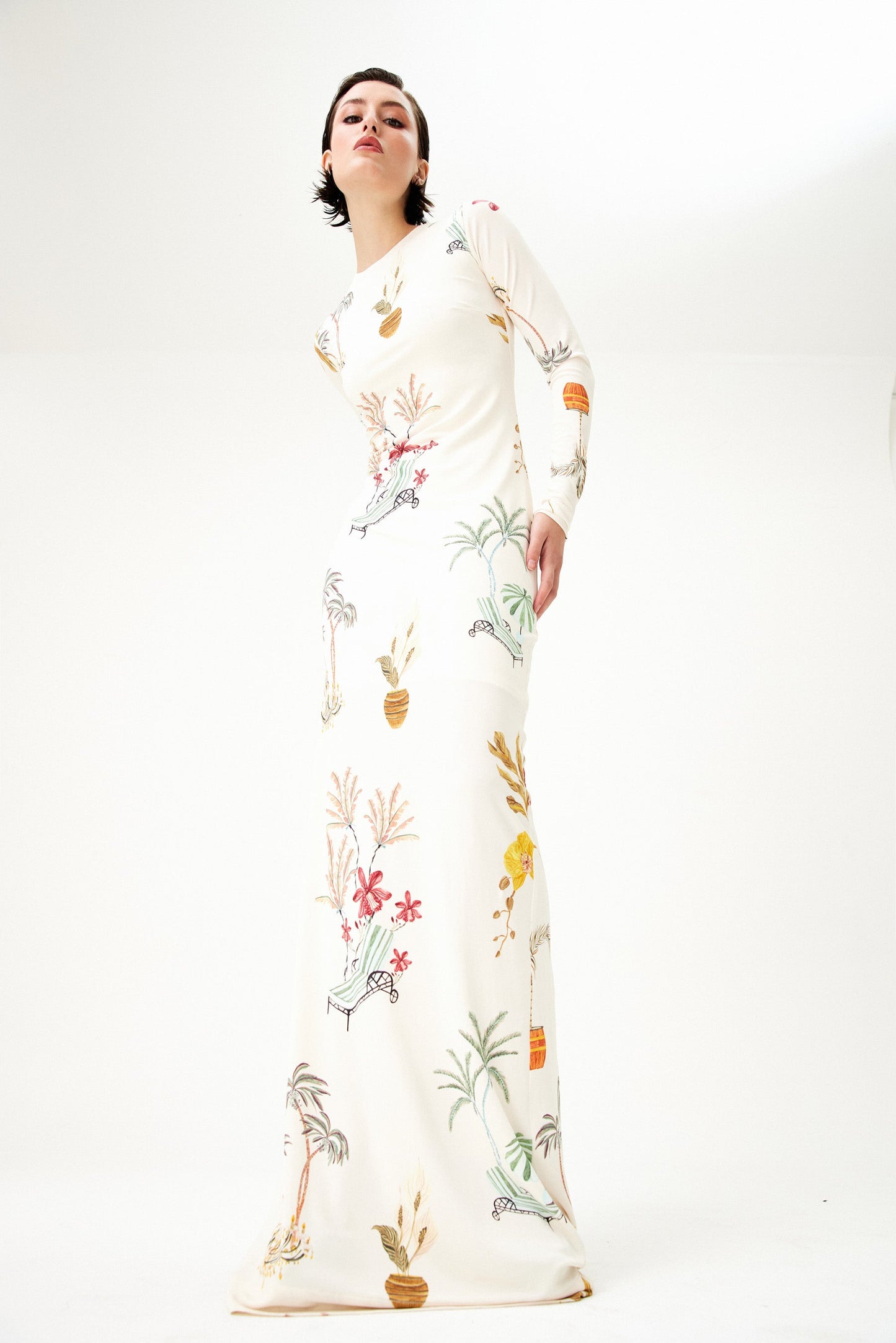 Isla Marina Dress - Premium Long Dress from Isla and white - Just $695! Shop now at Marina St Barth