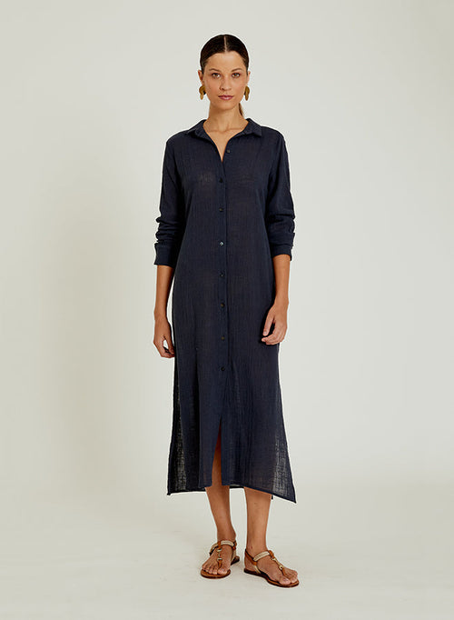 Jeri Cotton Texture Chemisier by Marina St Barth from Marina St Barth