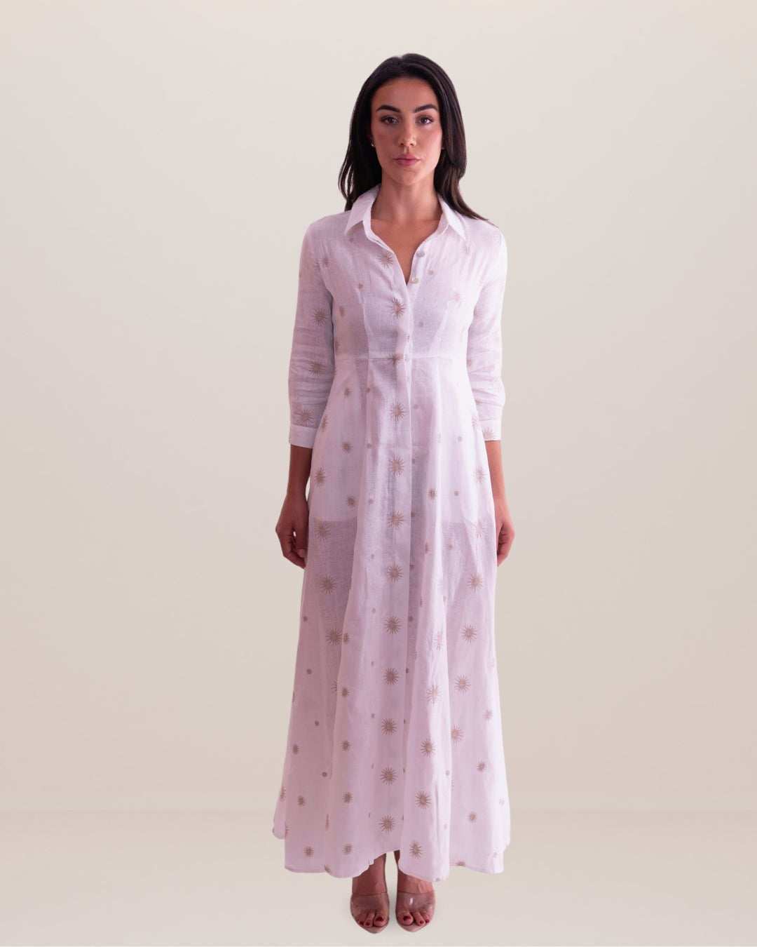 Shirt Dress New Style Linen - Premium Long Dresses from Marina St Barth - Just $450! Shop now at Marina St Barth