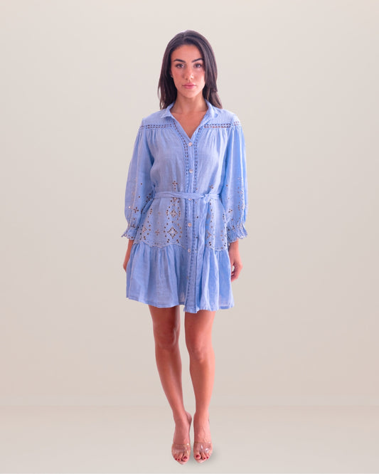 Alessandra Linen Dress - Premium Dress from Queen Moda - Just $550! Shop now at Marina St Barth