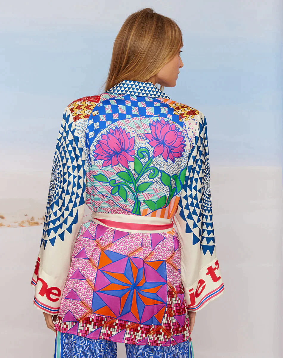 Me 369 Isabella Rangoli Kimono Belted Jacket - Premium Kimono from Marina St Barth - Just $325! Shop now at Marina St Barth