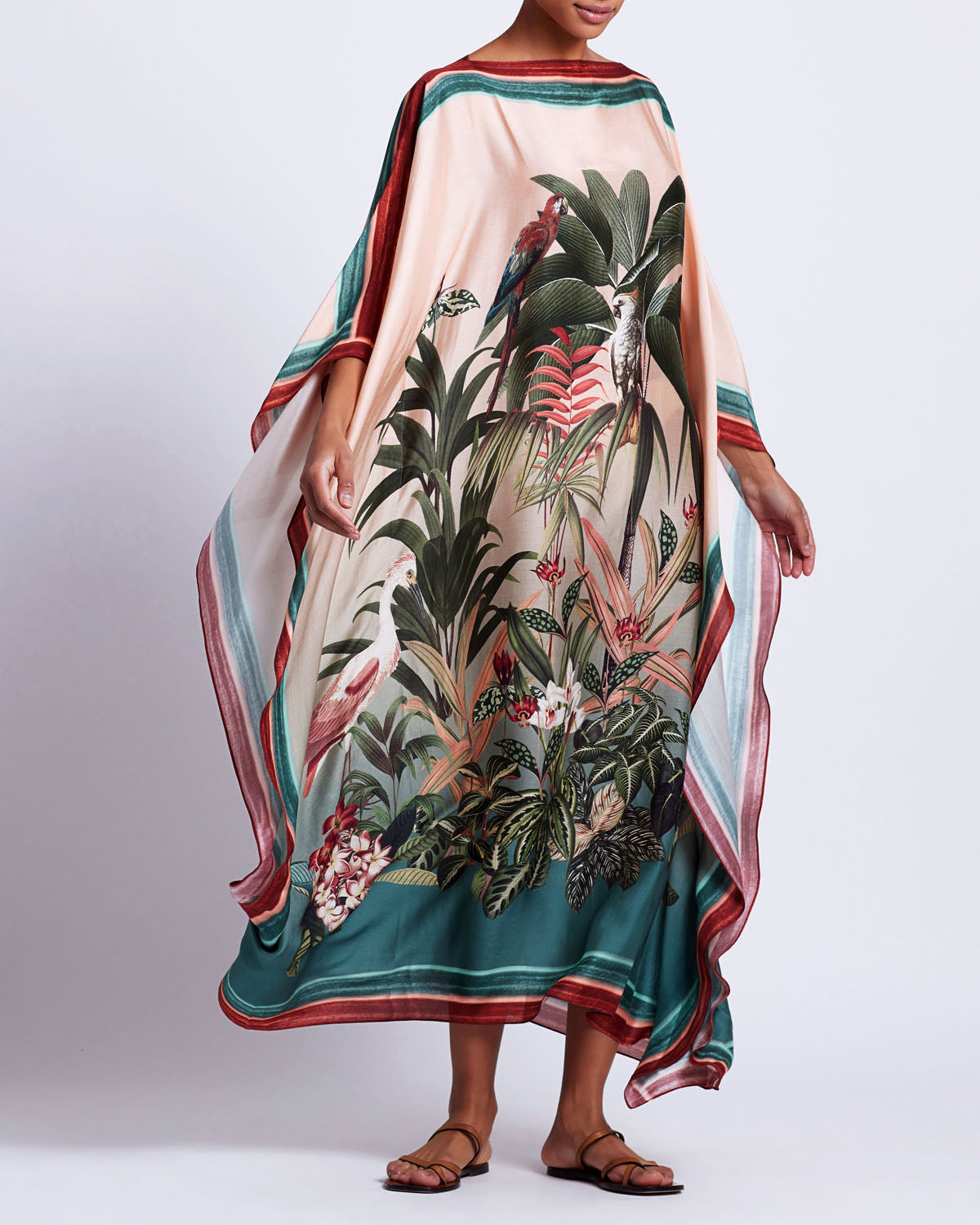 PatBo Paradise Print Silk Caftan - Premium Kaftan from PatBo - Just $595! Shop now at Marina St Barth