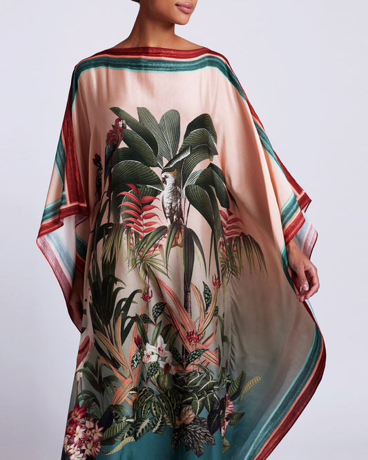 PatBo Paradise Print Silk Caftan - Premium Kaftan from PatBo - Just $595! Shop now at Marina St Barth