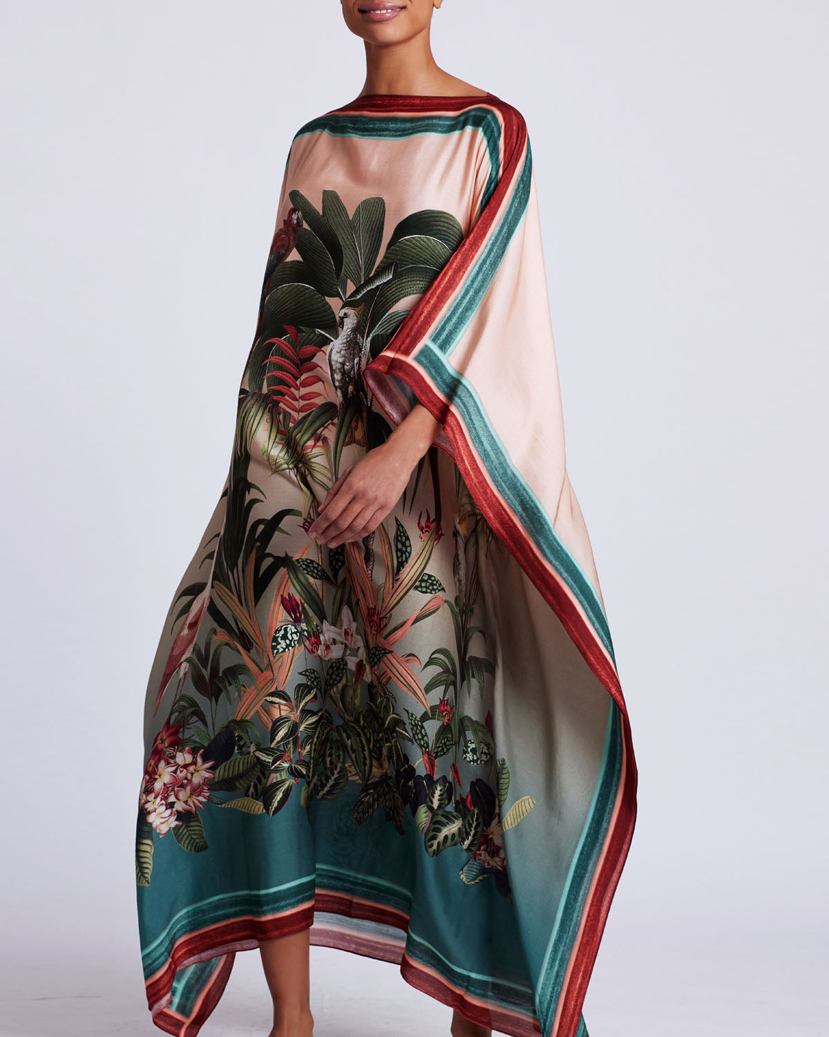 PatBo Paradise Print Silk Caftan - Premium Kaftan from PatBo - Just $595! Shop now at Marina St Barth