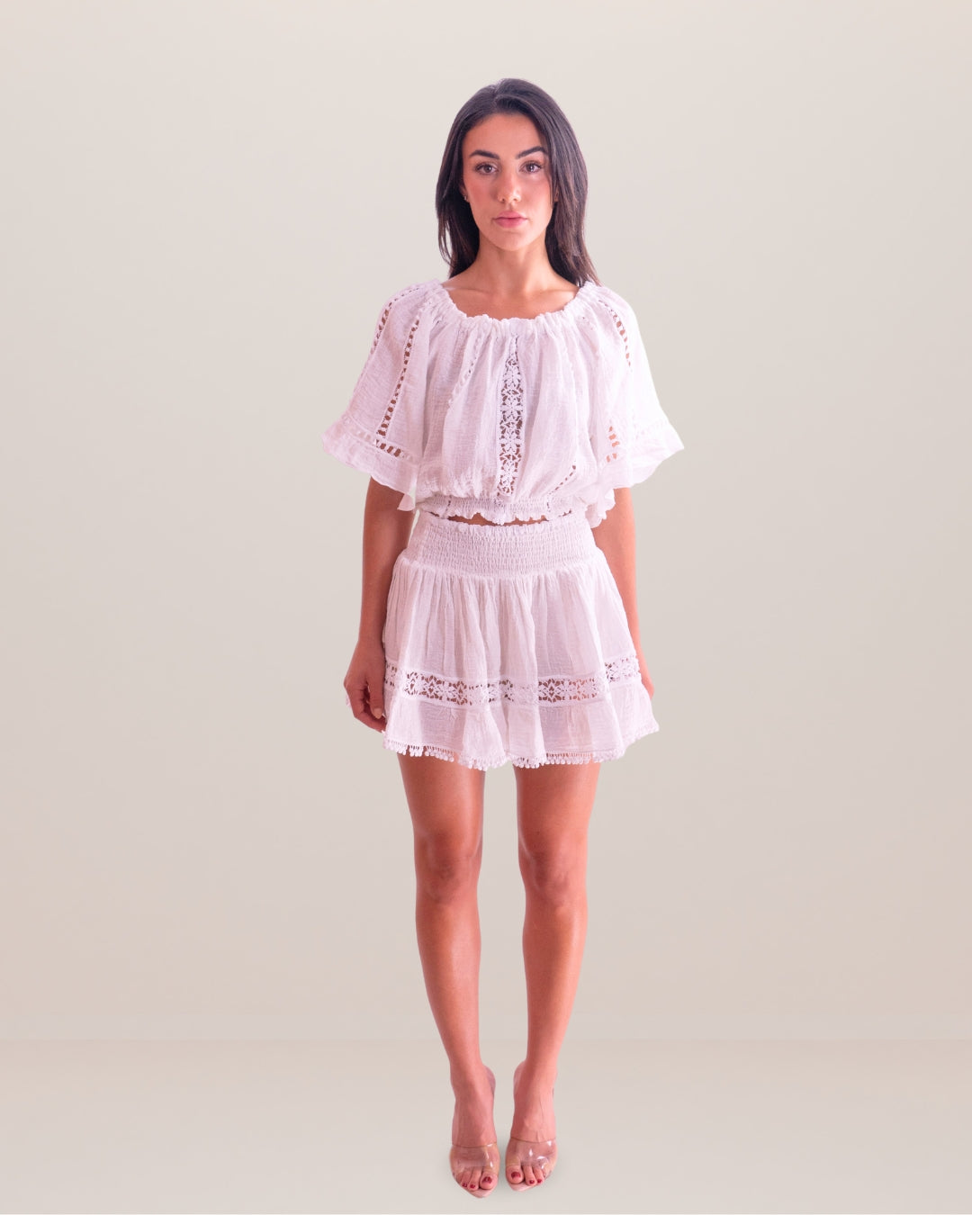 Mini Skirt Vicky Linen - Premium Mini Skirts from Queen Moda - Just $320! Shop now at Marina St Barth