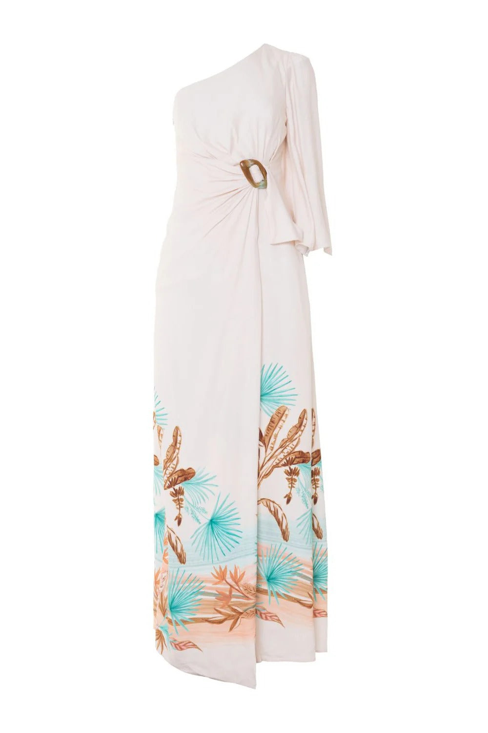 patbo one shoulder dress Patbo - Papillon Jacquard One Shoulder Midi Dress