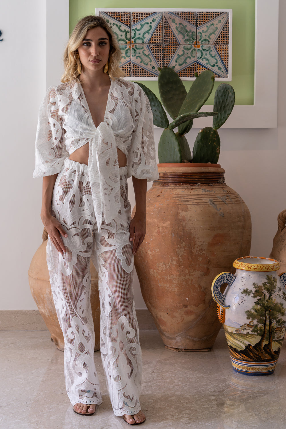 Yam Lace Sara Top by Y'AM CAPRI from Marina St Barth