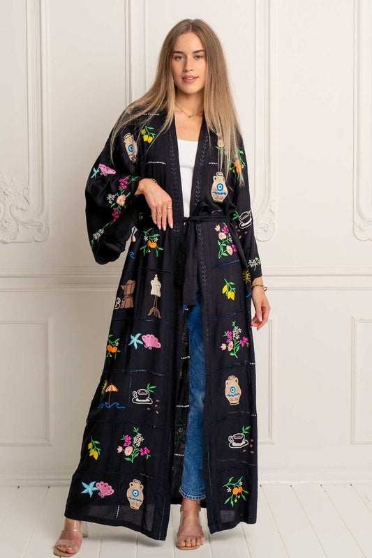 Zaimara Mediterranean Jewel Kimono - Premium Kimono from Zaimara - Just $465! Shop now at Marina St Barth