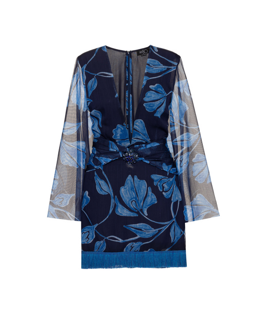 PatBo Nightflower Fringe Trim Mini Dress - Premium Short dress from Marina St Barth - Just $495! Shop now at Marina St Barth