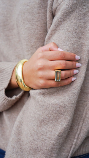 Tay Lemon Qtz Set Castillo Ring by Tay from Marina St Barth