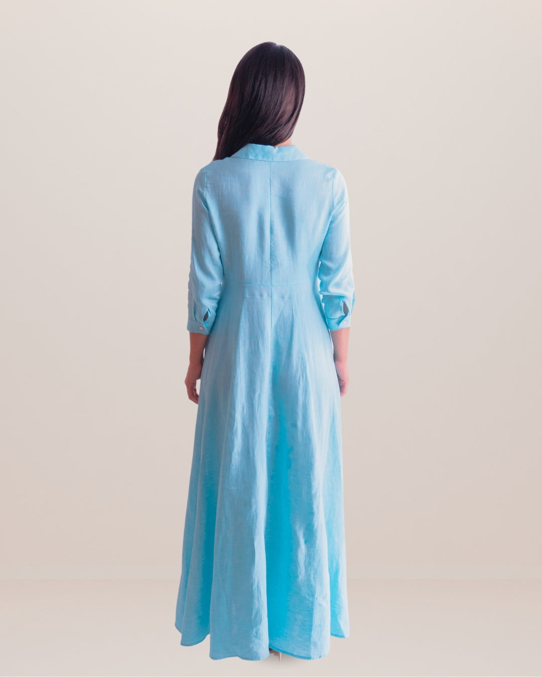 Spolverino Long Linen Dress Solid - Premium Dresses from Marina St. Barth - Just $450! Shop now at Marina St Barth