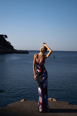 Connie Long Dress Mystic