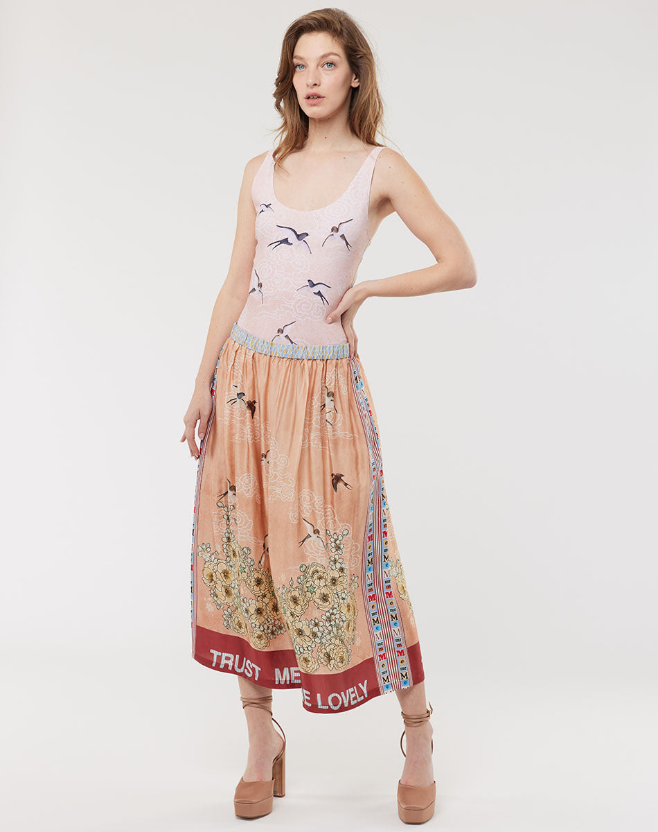 Me 369 Vanessa Romance Midi Skirt - Premium Skirts from Marina St Barth - Just $225! Shop now at Marina St Barth