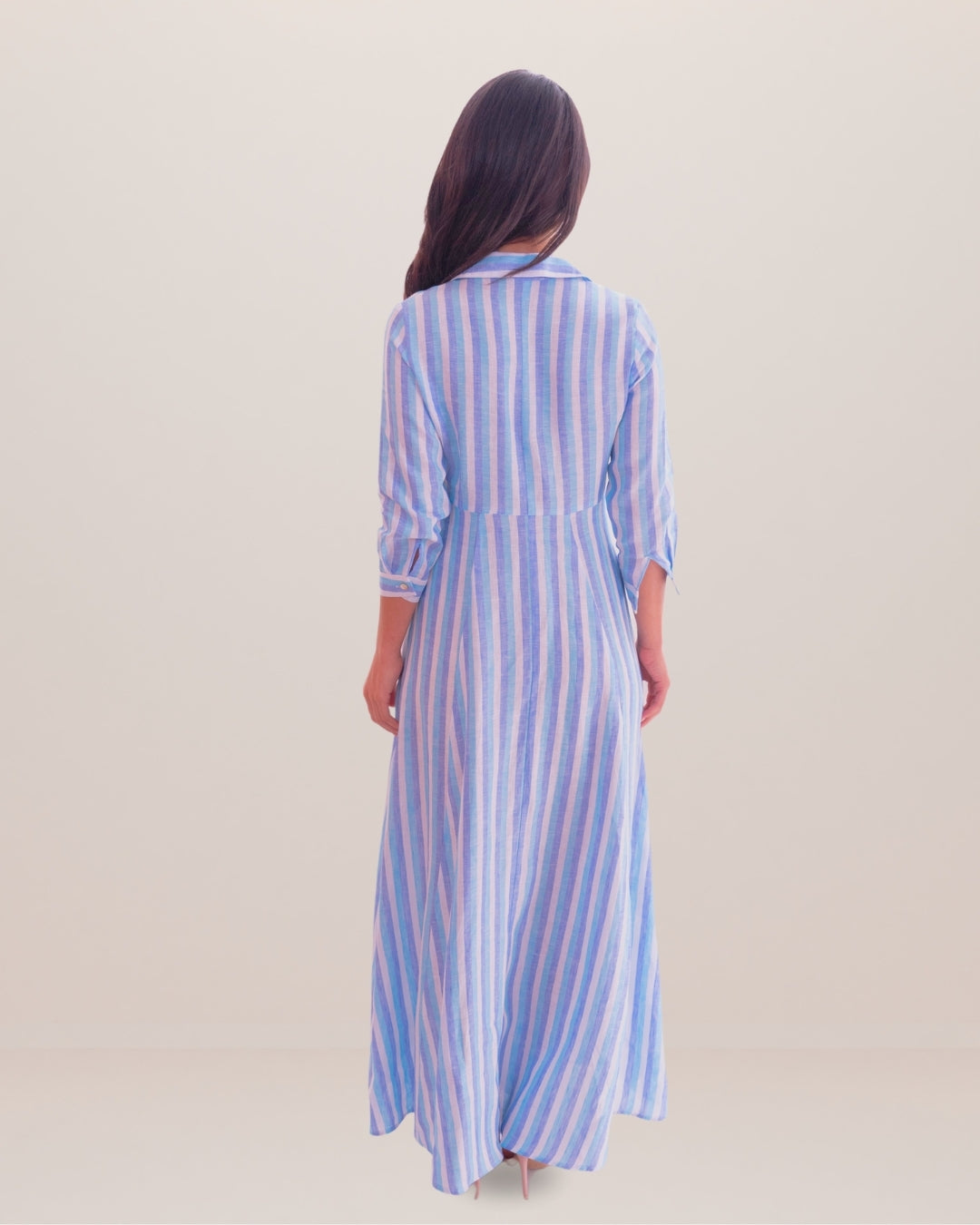 Spolverino Long Linen Dress Solid - Premium Dresses from Marina St. Barth - Just $450! Shop now at Marina St Barth