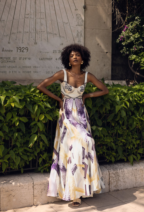 Cutout Bustier Maxi Dress 31LT