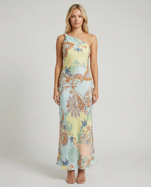 Yuti One Shoulder Sash Dress