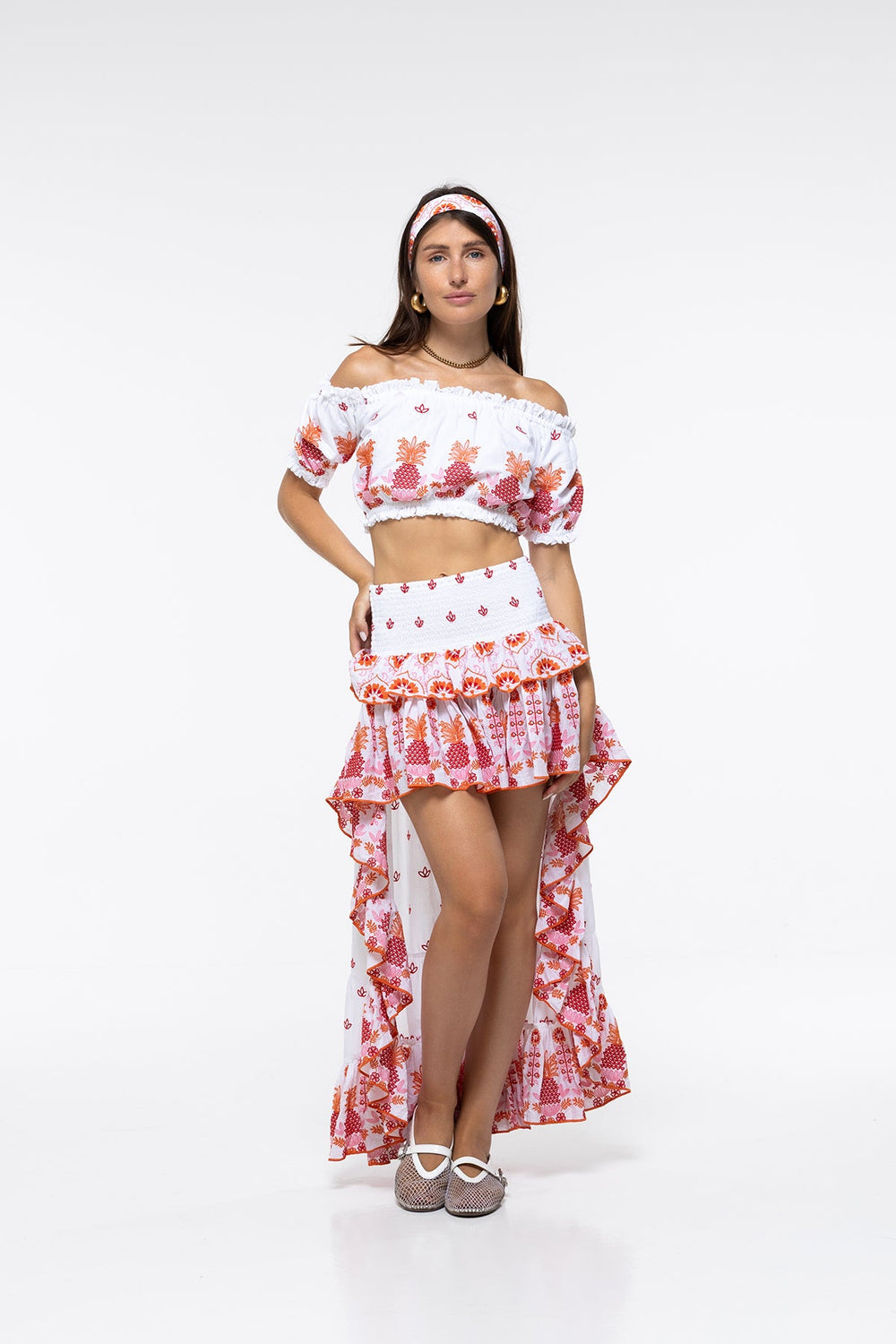 Jenna Top Peach Pineapple