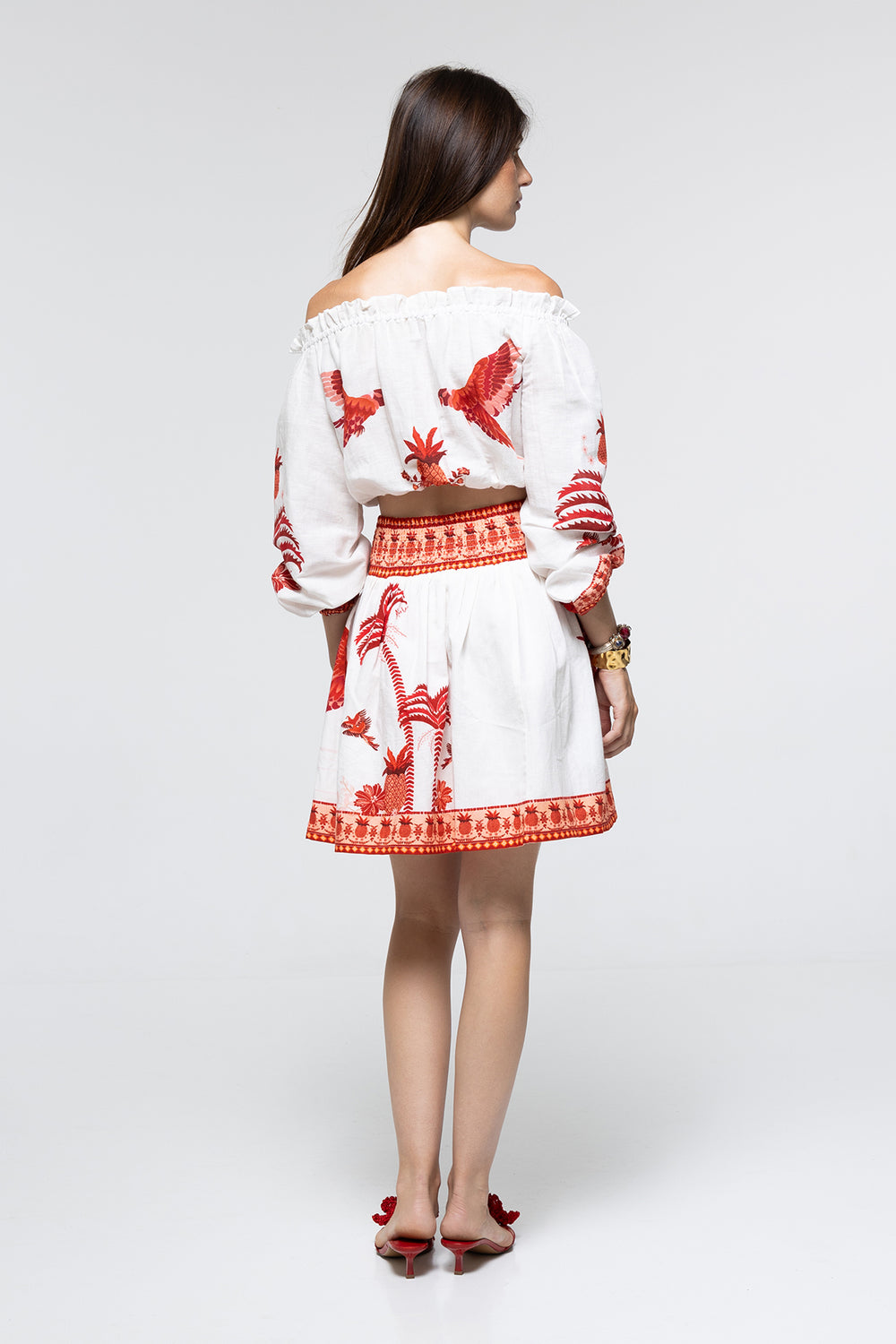 Rosa Top Red Parrot by Marlea from Marina St Barth