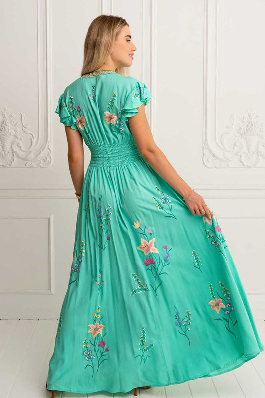 Flores Gown Acqua Green - Premium Long dress from Marina St Barth - Just $395! Shop now at Marina St Barth