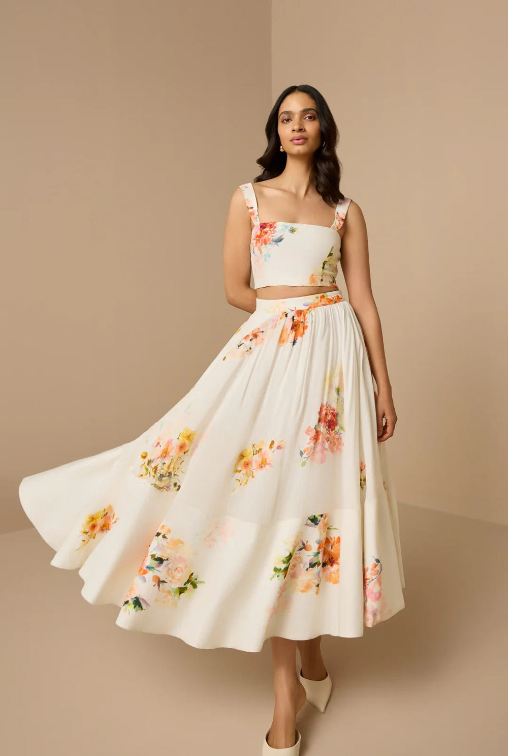 Hemant & Nandita Saba Midi Skirt by Hemant & Nandita from Marina St Barth
