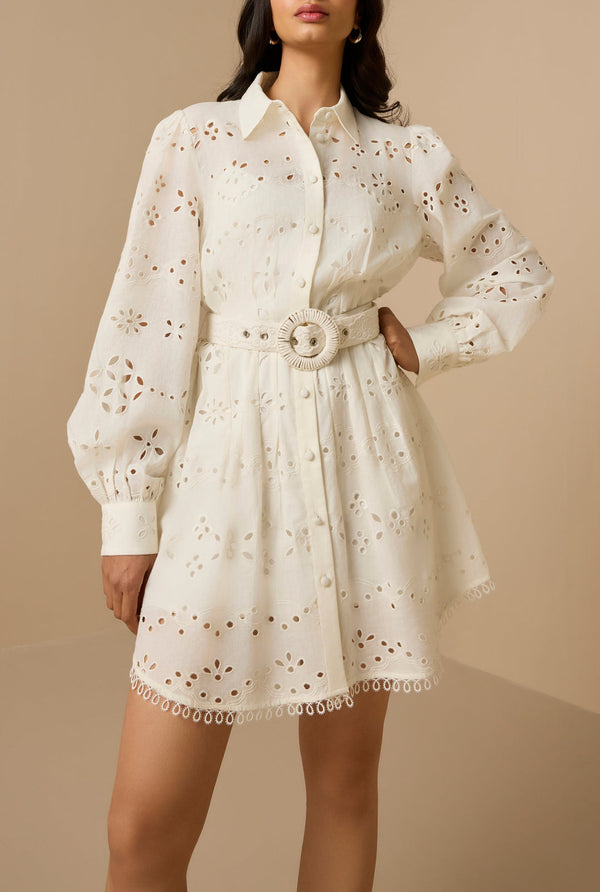 Hemant & Nandita Adya Short Dress With Buckle Belt by Hemant & Nandita from Marina St Barth