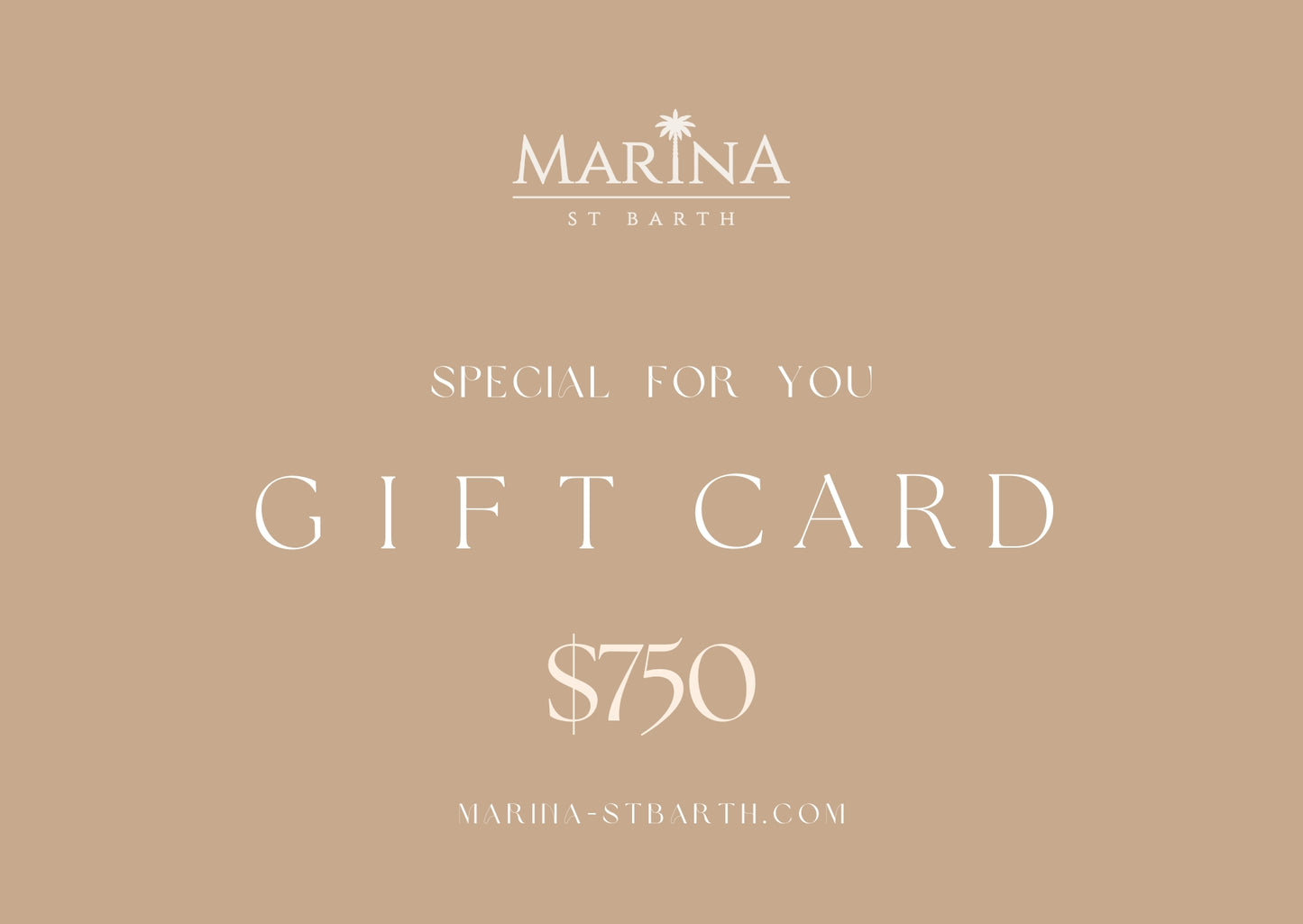 GIFT CARD - Premium Giftcard from Marina St Barth - Just $200! Shop now at Marina St Barth