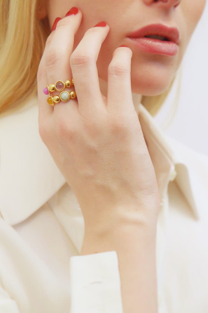 Sylvia Dots Double Ring