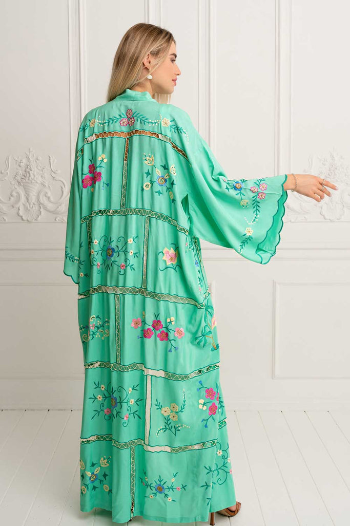 Felicity Kimono Acqua Green - Premium  from Marina St Barth - Just $395! Shop now at Marina St Barth