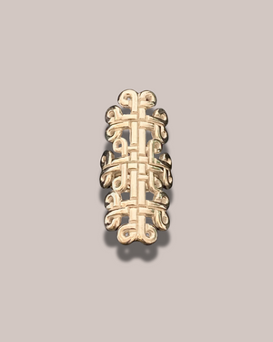 Tay Coptic Motif Panel Ring - Silver by Tay from Marina St Barth