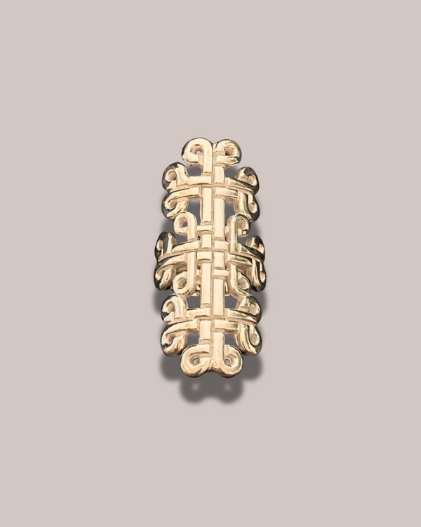 Tay Coptic Motif Panel Ring - Silver by Tay from Marina St Barth